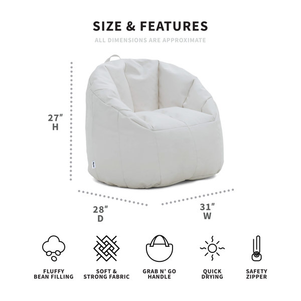 Comfort Research Big Joe Milano Outdoor Bean Bag Chair & Reviews Wayfair